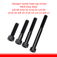 40CR Vis à tête cylindrique hexagonale à filetage partiel en acier allié Norme britannique BSW Boulons Allen 1/8 5/32 3/16 1/4 5/16 3/8 5/8