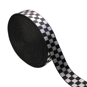20 мм 25 мм 32 мм 38 мм 1 дюйм черный и белый глянцевый пользовательский узор нейлоновый ремешок для одежды багажа - Product Image 4