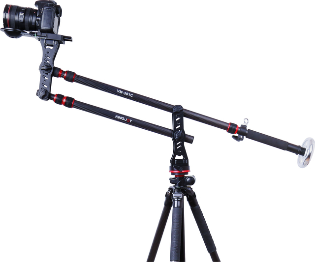 Professional Carbon Fiber DSLR Video Camera Crane Jib Arm Counter Weight 4kg Load Capacity 210cm Extend Length for Filmmaking