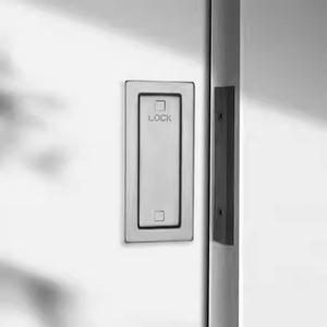 Serrure de porte Ghost en alliage de zinc, sans clé, minimaliste, pour porte coulissante intérieure, montage externe, installation facile - Product Image 3
