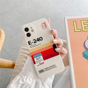 Precio de fábrica TPU Soft Mobile Phone Retro VHS Video Tape Label Design Case para 16 15 14 13 12 11 Pro 7 8 Plus XS <span class=keywords><strong>XR</strong></span> - Product Image 4