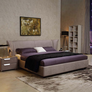Ensemble de meubles pour chambre à coucher Cadre de <span class=keywords><strong>lit</strong></span> souple Cadres de <span class=keywords><strong>lit</strong></span> grande taille Vente de lits de luxe européen en tissu avec <span class=keywords><strong>lit</strong></span> 2 places de rangement - Product Image 4