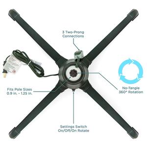 Plastic 360 Degree Rotating <strong>Christmas</strong> <strong>Tree</strong> <strong>Stand</strong> - Product Image 5