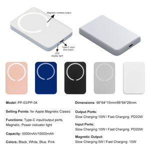 Fast Charging Wireless Magnetic Power Banks <strong>for</strong> <strong>iPhone</strong> Simple Powerbank 10000mah 5000mah Portable <strong>Charger</strong> - Product Image 2