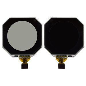 Custom branded lcd 1 inch tft lcd display 128x128 monochrome 1" screen SPI 10 pins round watch display for smart wearable - Product Image 4