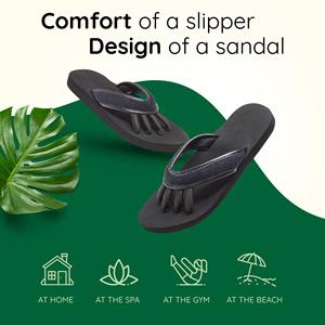 Sandalias <span class=keywords><strong>de</strong></span> Pedicura Cómodas para <span class=keywords><strong>Mujer</strong></span> con Separadores <span class=keywords><strong>de</strong></span> Dedos Incorporados, Chanclas Estilo Yoga y Gimnasio - Product Image 4