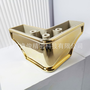 Plastic <b>Sofa</b> Corner Pad <b>Gold</b> Coated 60Mm Anti Scratch Modern Minimalist Furniture Protection For Cupboard - Product Image 1