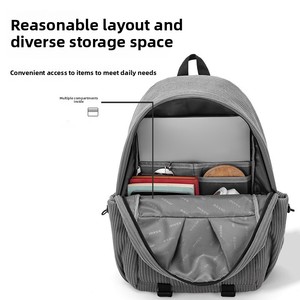 2025, mochilas escolares de verano de lujo con estilo para mujer, mochila de viaje deportiva con cremallera impermeable ligera, logotipo personalizado 20-35L - Product Image 4