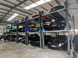 Elevador Hidráulico de 4 Postes y 3 Niveles para Estacionamiento de Autos, 2500 kg, Sistema de Apilamiento Vertical para 3 Vehículos - Product Image 3