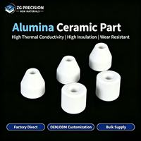 Perles flottantes en céramique d'alumine de forme spéciale, usinées CNC avec découpe de précision, pièces en céramique personnalisables pour applications de pesage par gravité