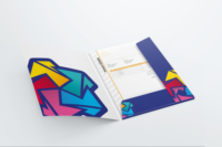 Prix d'usine – Dossier de présentation A4 personnalisé avec UV sélectif – Dossier de présentation en papier