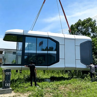 Cabane mobile préfabriquée Tiny Apple Cabin, maison-capsule préfabriquée avec cuisine et salle de bain pour hôtels
