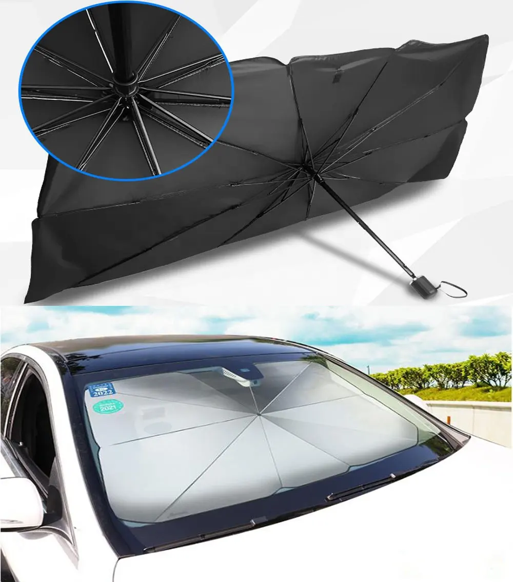 Складной автомобильный зонт, Солнцезащитный зонт в автомобиль, автомобильный зонт, солнцезащитный козырек на лобовое стекло для передних окон