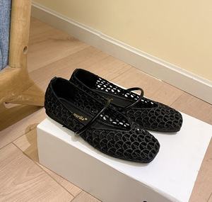 Scarpe da <span class=keywords><strong>Donna</strong></span> Intrecciate alla Moda 2025, <span class=keywords><strong>Ballerine</strong></span> <span class=keywords><strong>con</strong></span> Punta Quadrata, Tomaia in Rete Intrecciata, <span class=keywords><strong>Tacco</strong></span> Basso, Mary Jane per Signore - Product Image 2