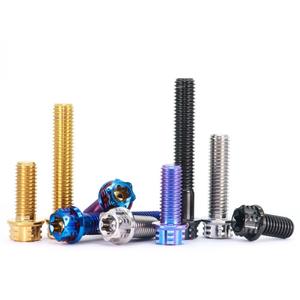 TC4 <span class=keywords><strong>Titanium</strong></span> Aloi CNC M6 M8 M10 PVD Hex Torx Flange kepala sekrup/baut polos untuk reparasi sepeda sepeda motor modifikasi mobil - Product Image 3