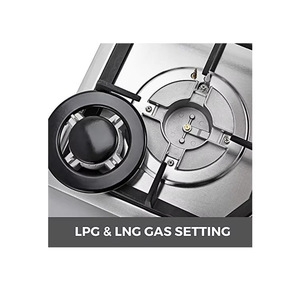<span class=keywords><strong>Piano</strong></span> <span class=keywords><strong>Cottura</strong></span> Multifunzione, Combinazione Gas e Induzione, 4 Fuochi (3 Gas + 1 Elettrico), Superficie in Vetro Temperato Nero - Product Image 6