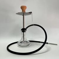 Vente directe fabricant : Coffret cadeau chicha portable personnalisable en acier inoxydable, style mini luxe, pour fumer la chicha