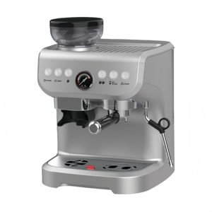 Cafetera Espresso Semiautomática de Calidad Profesional - Acero Inoxidable con Molinillo Integrado, Pantalla Digital y Multifuncional - Product Image 4
