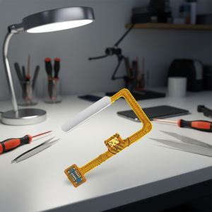 Cavo flessibile per pulsante di accensione Xiaomi Mi11 Lite con lettore di impronte digitali, design a barra argentata - Product Image 2