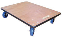Chariot de déménagement en bois personnalisable OEM Chariot à quatre roues avec plate-forme de transport Chariot à moquette en plastique avec outil de rangement pour achats et déménagement