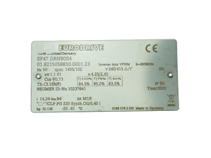 Nieuwe Originele Klaar Sf47 Drn90s4 Versnelling Motor Rem 50Hz 11kw 1455Rpm I1424 Un Plc Programmering Controller - Product Image 1