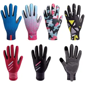 Mcycle Custom Sports Gloves Touch Screen GEL Padded Full Finger Bike Gloves Outdoor Road Bicycle Biking Riding Cycling Gloves