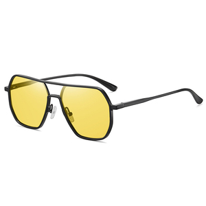 Sunway <b>Eyewear</b> 2024 Oversize Vintage Sunglasses Double Bridge Men Polarized Sport Sunglasses UV400 Night Vision Custom Logo - Product Image 6