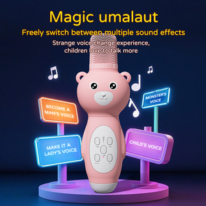 Microphone Karaoké Enfant Animaux Mignons 5.4 – Élimination du son original en un clic, Changeur de <span class=keywords><strong>Voix</strong></span> Magique, prend en charge la carte TF - Product Image 4