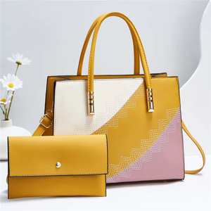 Nuevo Bolso de Gran Capacidad con Bloques de Color a la Moda para Madre e Hija, Bolso de Hombro Diagonal Atmosférico para Mujer - Product Image 3