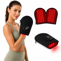 Gants sans fil à lumière rouge SHINE ERA - 80 LED, longueurs d'onde 660/850 nm, réglables, confortables à porter, routine quotidienne de bien-être des mains
