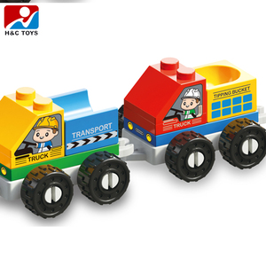 4 en 1 lindo Transporte <span class=keywords><strong>Urbano</strong></span> coche pequeña partícula bloques de construcción DIY juguetes 2 tipo mixto - Product Image 4