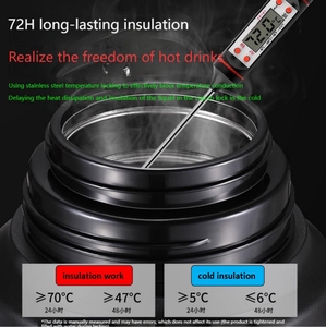 316 acier inoxydable cuivre plaqué grande capacité Sports de plein air voyage Camping alpinisme Portable thermos isolé sous vide - Product Image 5