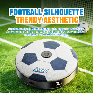 Power Bank a forma di pallone da calcio, souvenir, articolo promozionale, caricabatterie portatile per iPhone, Samsung, Android - Product Image 2