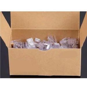 ตัวเชื่อมต่อเครือข่าย RJ45 8P8C แบบไม่มีฉนวนหุ้ม 8 แกน หน้าสัมผัสฟอสเฟอร์บรอนซ์ แบบแขวนอิสระ ตัวเชื่อมต่ออีเธอร์เน็ตแบบอินไลน์ - Product Image 2