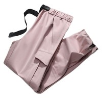 Pantalon cargo vintage pour femme, multi-poches, coupe droite, idéal pour le sport en plein air, la randonnée, la course à pied, coupe-vent, en fibre de polyester, longueur intégrale