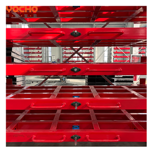 מתכת מדף אחסון ידני שליטה גלגול החוצה גיליון פלדה מתכת כבד מגירת מבנה מתכת Racking - Product Image 3