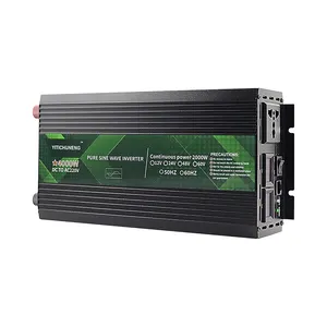 出厂价格12V 24V 48V 72v至110V 220纯正弦波逆变器4000W太阳能汽车逆变器