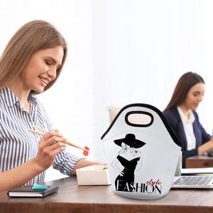 Sublimation Blank Neoprene <b>Lunch</b> <b>Bags</b> DIY Reusable <b>Lunch</b> <b>Box</b> Kid Thermal Insulated Pouch Foldable Food Carry Case Handbags Tote - Product Image 5