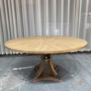 Tùy Chỉnh Hiện Đại Cao Cấp Sồi Soild Bằng Gỗ Vòng Bàn Ăn - Product Image 3