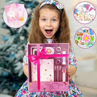 Ensemble d'autocollants pour journal intime pour enfants, cadeau d'anniversaire pour jeunes, album de scrapbooking, carnet de notes, ensemble de bricolage transfrontalier