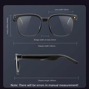 แว่นตาอัจฉริยะ M02S พร้อมกล้อง HD 8MP, วิดีโอ1080p, ผู้ช่วยเสียง Ai, การบันทึก, แว่นตาโปร่งใสแปล Ai - Product Image 6