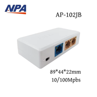 Extensor PoE QoS Apilable ANPA AP-102JB 1 Entrada 2 Salidas 10/100Mbps, Repetidor RJ45 de Montaje en Pared para Cámara IP, en Stock