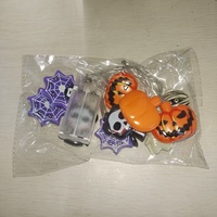 Guirlandes lumineuses LED d'Halloween alimentées par piles, étanches, en forme de citrouille, de crâne et de toile d'araignée, décorations féériques