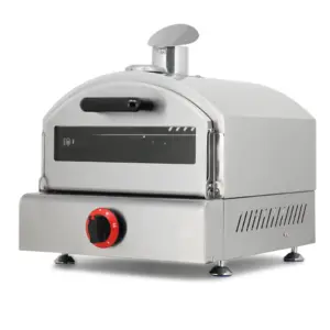 Mesin Pembuat Oven Pizza Gas Komersial Merek Jerman Oven Terpasang Di Dalam Industri Mesin Oven Pizza