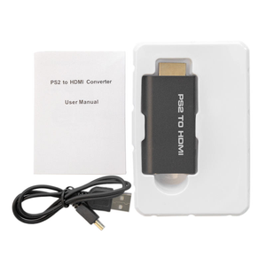 Convertidor de <span class=keywords><strong>PS2</strong></span> Macho a <span class=keywords><strong>HDMI</strong></span>, Adaptador <span class=keywords><strong>HDMI</strong></span> de Interfaz Multimedia de Alta Definición de 3.5 mm, Comunicación por Cable de Audio y Video - Product Image 2