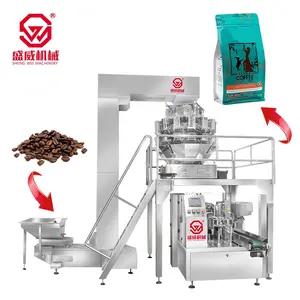 Shengwei Machinery Factory supplier Granules Red Adzuki White Arabica Coffee Bean Packing Machine