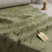Tela Popelina 100% Algodón, Impresión Digital Personalizada, Tela de Algodón Estampada Ecológica para Vestidos y Ropa, MOQ Bajo, Directo de Fábrica