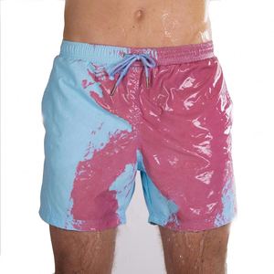 Short de bain pour homme et garçon, taille plus, personnalisé, réactif à la température de l'eau, changeant de couleur magiquement - Product Image 2