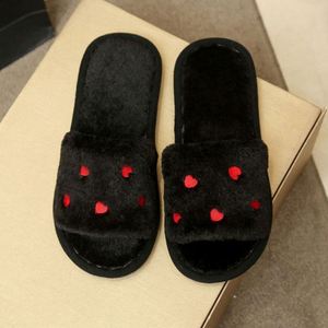 Women's Winter Fur Plush Slides Washable <b>Fluffy</b> for Valentine's Day Home <b>Slipper</b> Warm Love Heart Decor - Product Image 6