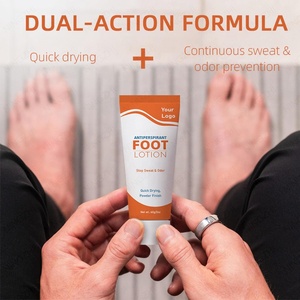 Fabrication OEM – Lotion <span class=keywords><strong>anti</strong></span>-transpirante rafraîchissante pour mains et pieds – Séchage rapide – Contrôle de la transpiration pour des pieds secs, frais et confortables - Product Image 4
